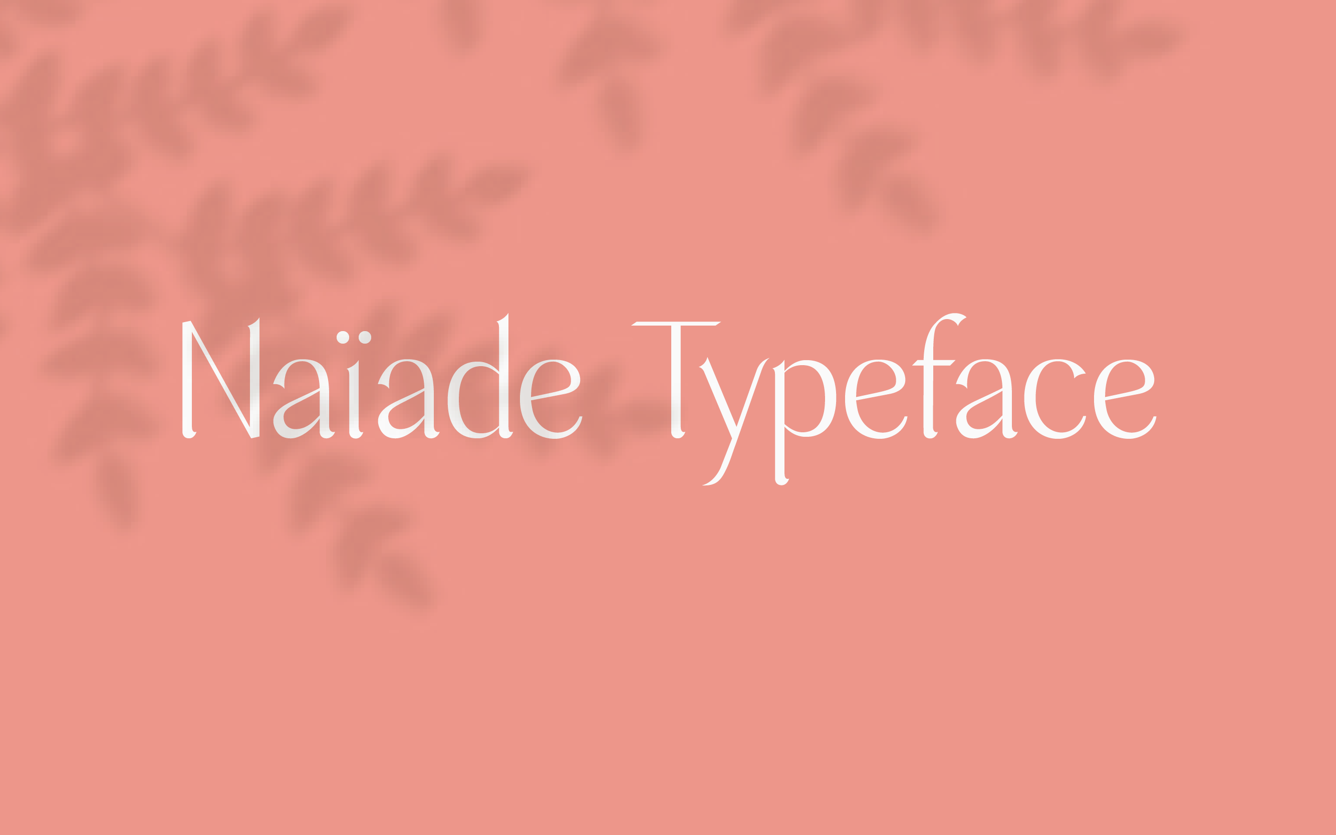 Naïade typeface